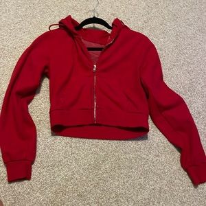 Brandy Melville Crystal Hoodie Zip Up